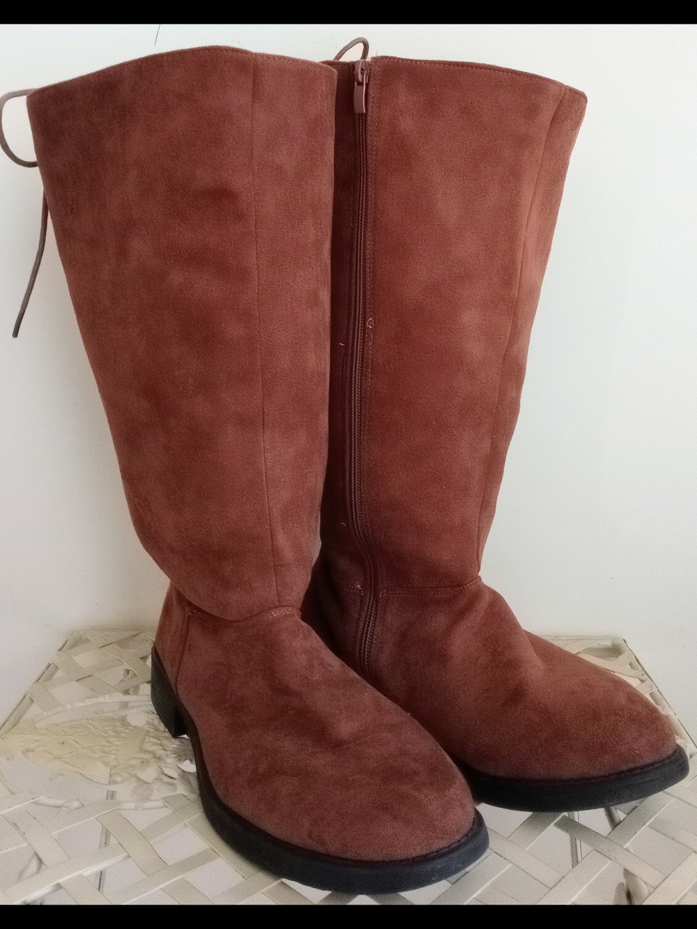 Suede Lace-Up Boots